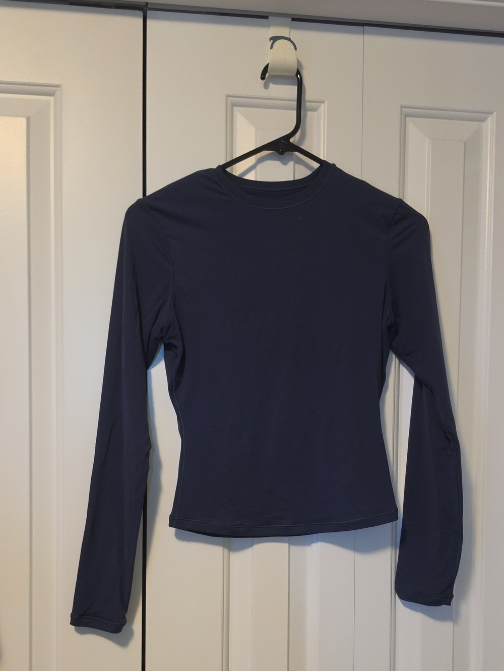 Long Sleeve Crewneck Top - Navy